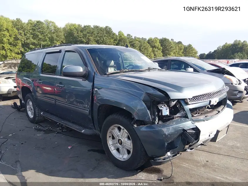 CHEVROLET SUBURBAN 2009, VIN 1GNFK26319R293621