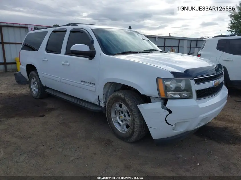 CHEVROLET SUBURBAN 2010, VIN 1GNUKJE33AR126586