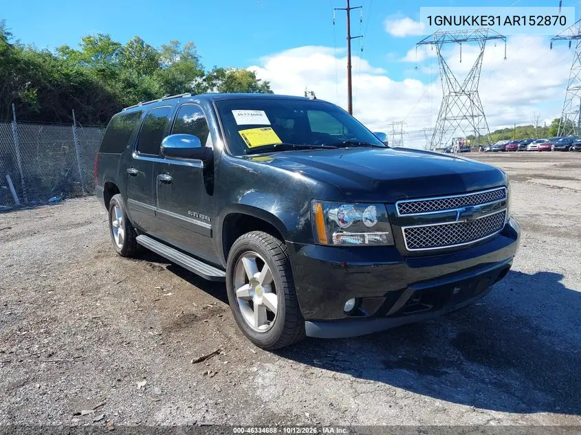 CHEVROLET SUBURBAN 2010, VIN 1GNUKKE31AR152870