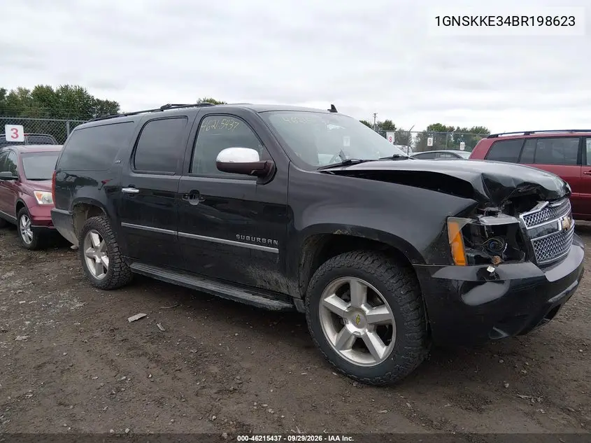 CHEVROLET SUBURBAN 2011, VIN 1GNSKKE34BR198623
