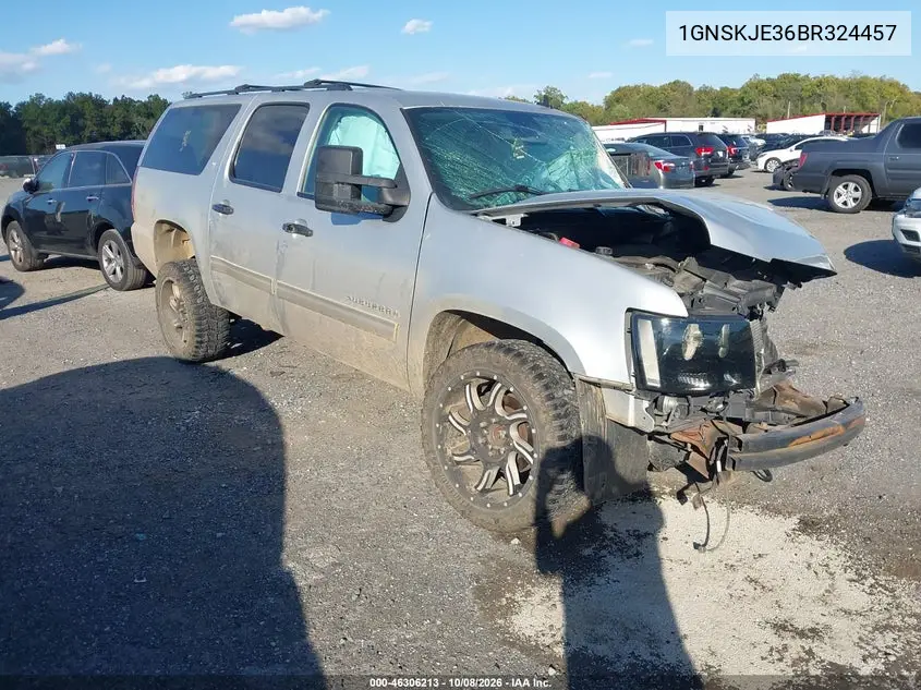 CHEVROLET SUBURBAN 2011, VIN 1GNSKJE36BR324457