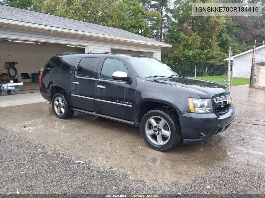 CHEVROLET SUBURBAN 2012, VIN 1GNSKKE70CR184416