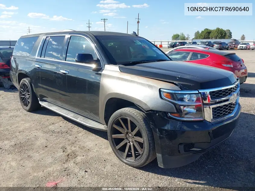 CHEVROLET SUBURBAN 2015, VIN 1GNSCHKC7FR690640