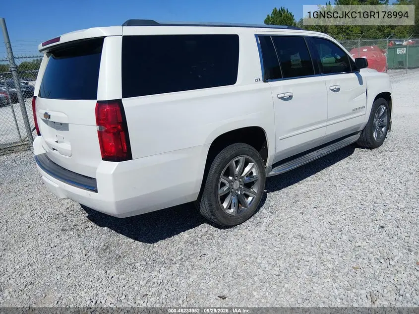 2016 CHEVROLET SUBURBAN VIN 1GNSCJKC1GR178994 — фото 4