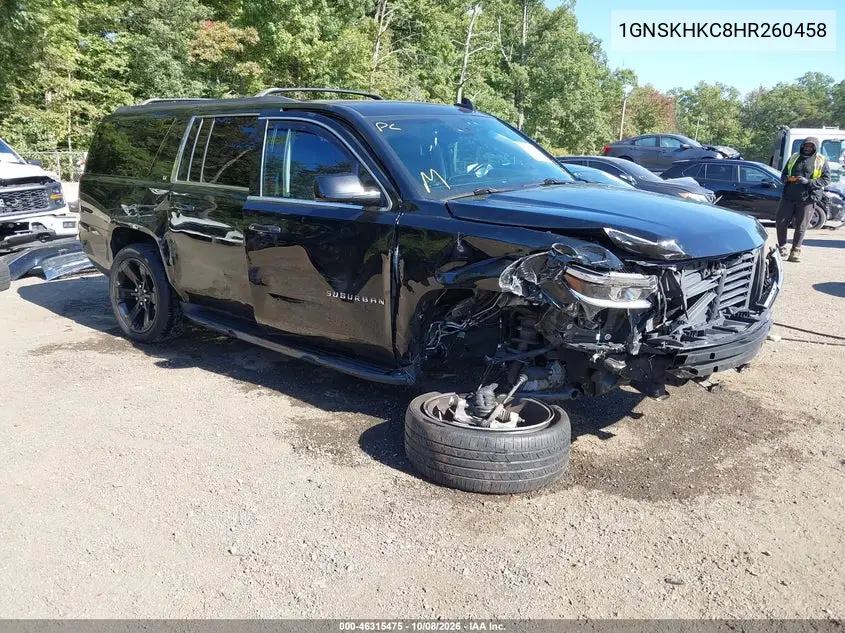 CHEVROLET SUBURBAN 2017, VIN 1GNSKHKC8HR260458