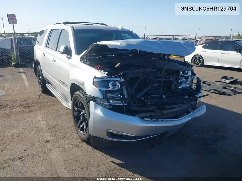 CHEVROLET SUBURBAN 2017, VIN 1GNSCJKC5HR129704