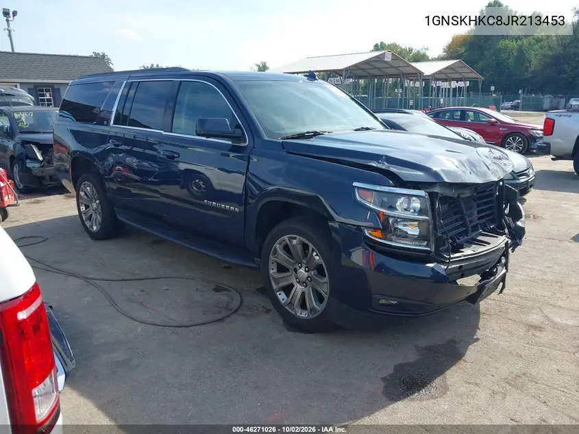 CHEVROLET SUBURBAN 2018, VIN 1GNSKHKC8JR213453