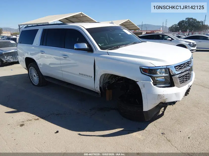 CHEVROLET SUBURBAN 2018, VIN 1GNSCHKC1JR142125