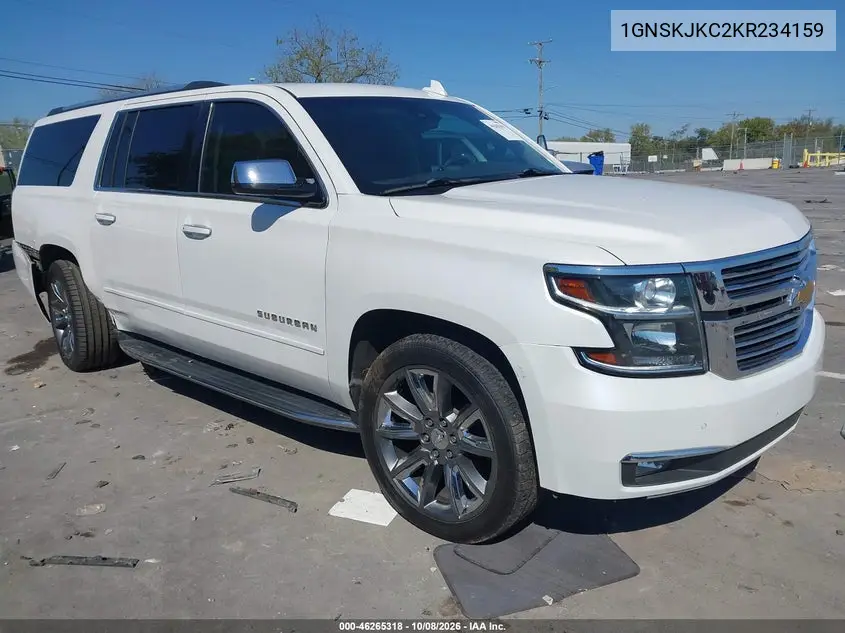 CHEVROLET SUBURBAN 2019, VIN 1GNSKJKC2KR234159