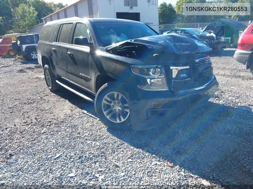 CHEVROLET SUBURBAN 2019, VIN 1GNSKGKC1KR280553