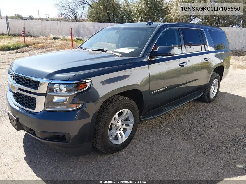 2020 CHEVROLET SUBURBAN VIN 1GNSKGKC0LR105650 — фото 2