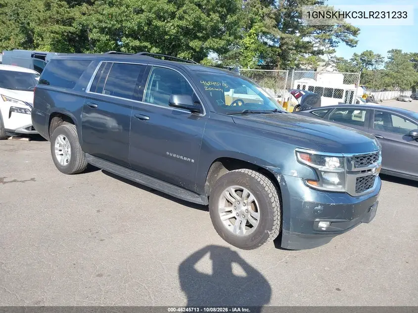 CHEVROLET SUBURBAN 2020, VIN 1GNSKHKC3LR231233