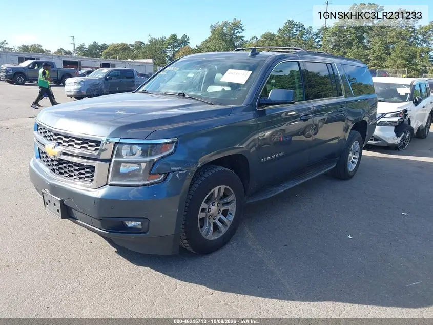 2020 CHEVROLET SUBURBAN VIN 1GNSKHKC3LR231233 — фото 2