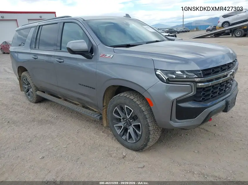 CHEVROLET SUBURBAN 2021, VIN 1GNSKDKDXMR427303