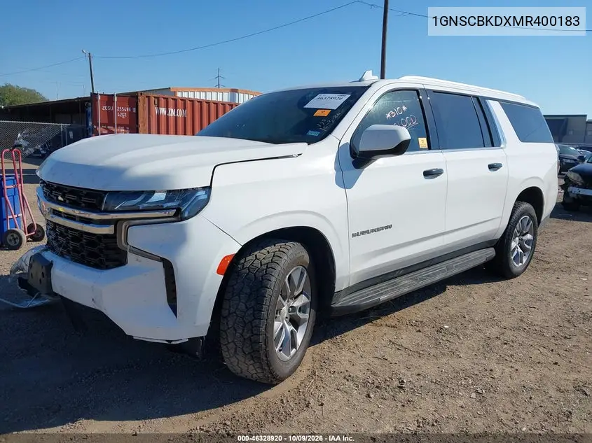 2021 CHEVROLET SUBURBAN VIN 1GNSCBKDXMR400183 — фото 2