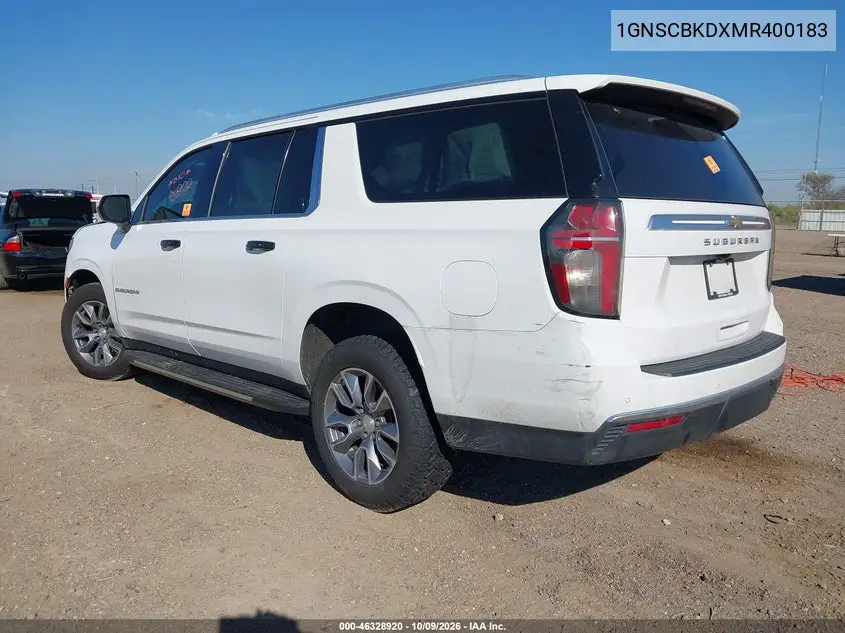 2021 CHEVROLET SUBURBAN VIN 1GNSCBKDXMR400183 — фото 3