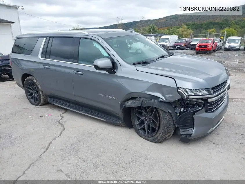 CHEVROLET SUBURBAN 2022, VIN 1GNSKCKD0NR229082