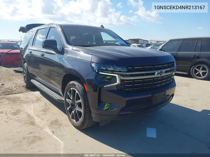 CHEVROLET SUBURBAN 2022, VIN 1GNSCEKD4NR213167