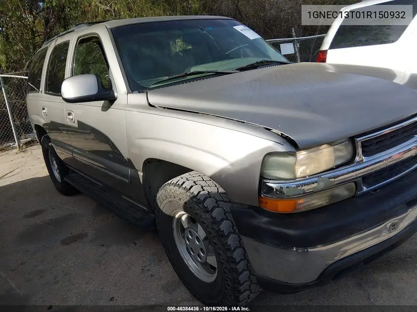 CHEVROLET TAHOE 2001, VIN 1GNEC13T01R150932