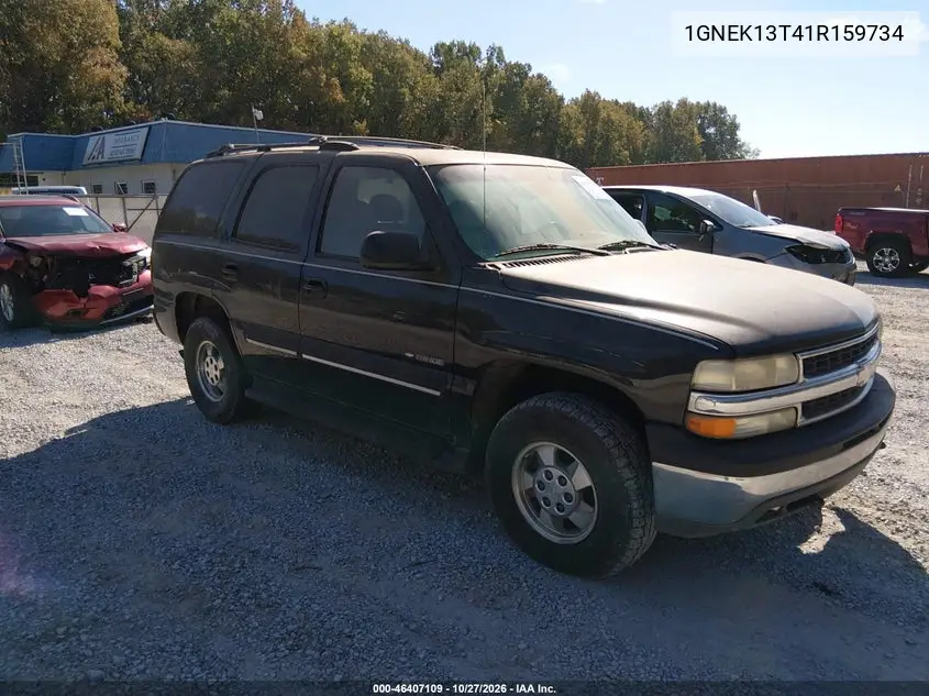 CHEVROLET TAHOE 2001, VIN 1GNEK13T41R159734
