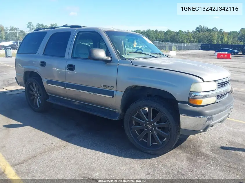 CHEVROLET TAHOE 2002, VIN 1GNEC13Z42J342116