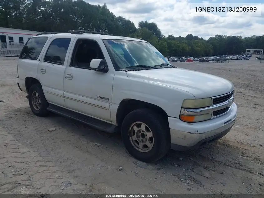 CHEVROLET TAHOE 2003, VIN 1GNEC13Z13J200999