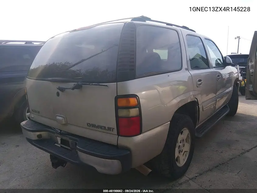 2004 CHEVROLET TAHOE VIN 1GNEC13ZX4R145228 — фото 4