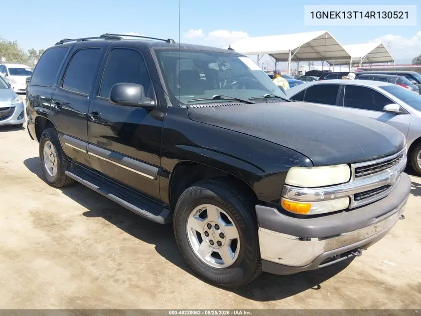 CHEVROLET TAHOE 2004, VIN 1GNEK13T14R130521