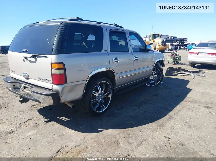 2004 CHEVROLET TAHOE VIN 1GNEC13Z34R143191 — фото 4