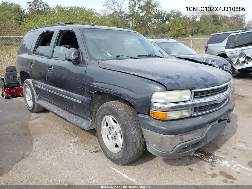 CHEVROLET TAHOE 2004, VIN 1GNEC13ZX4J310886