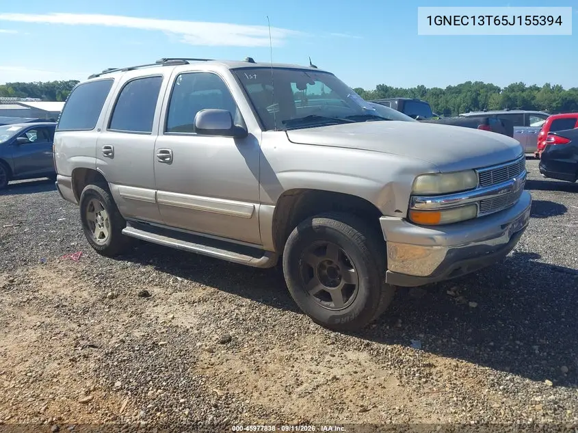 CHEVROLET TAHOE 2005, VIN 1GNEC13T65J155394