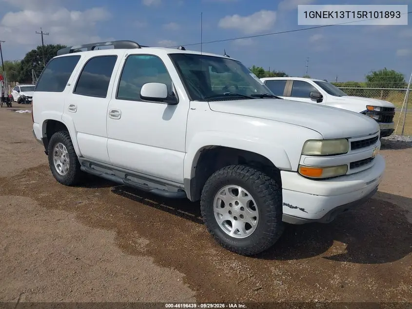 CHEVROLET TAHOE 2005, VIN 1GNEK13T15R101893