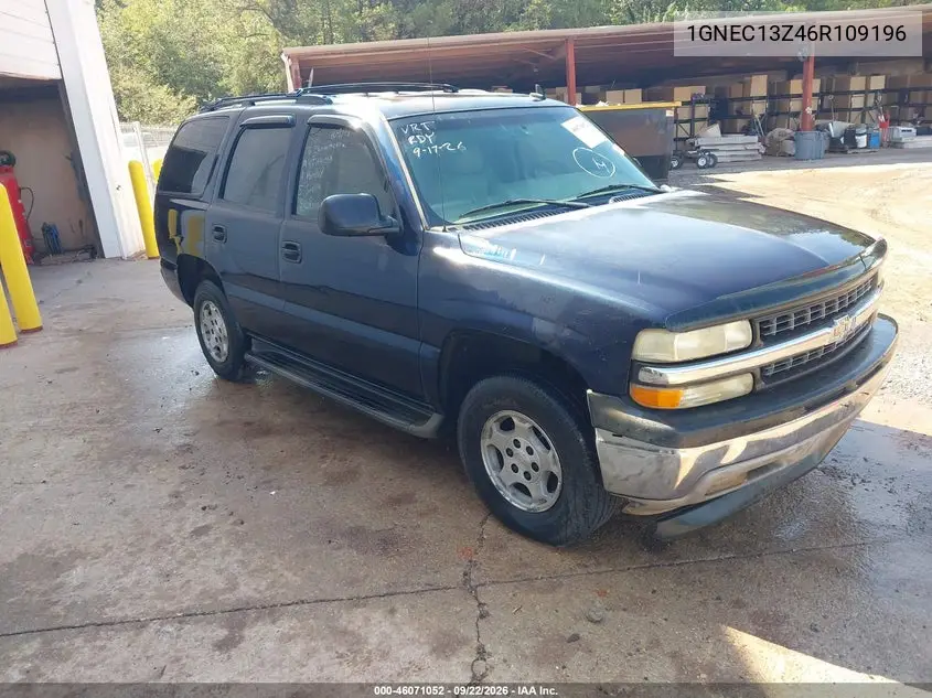 CHEVROLET TAHOE 2006, VIN 1GNEC13Z46R109196