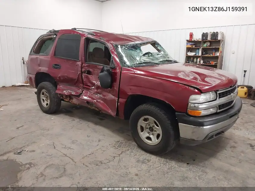 CHEVROLET TAHOE 2006, VIN 1GNEK13Z86J159391