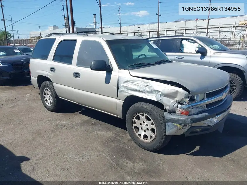 CHEVROLET TAHOE 2006, VIN 1GNEC13V86R134955