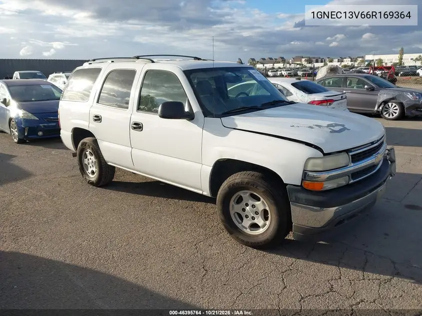 CHEVROLET TAHOE 2006, VIN 1GNEC13V66R169364