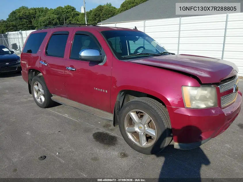 CHEVROLET TAHOE 2007, VIN 1GNFC130X7R288805