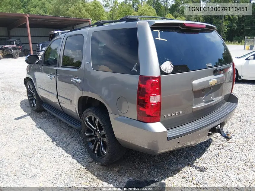 2007 CHEVROLET TAHOE VIN 1GNFC13007R110451 — фото 3