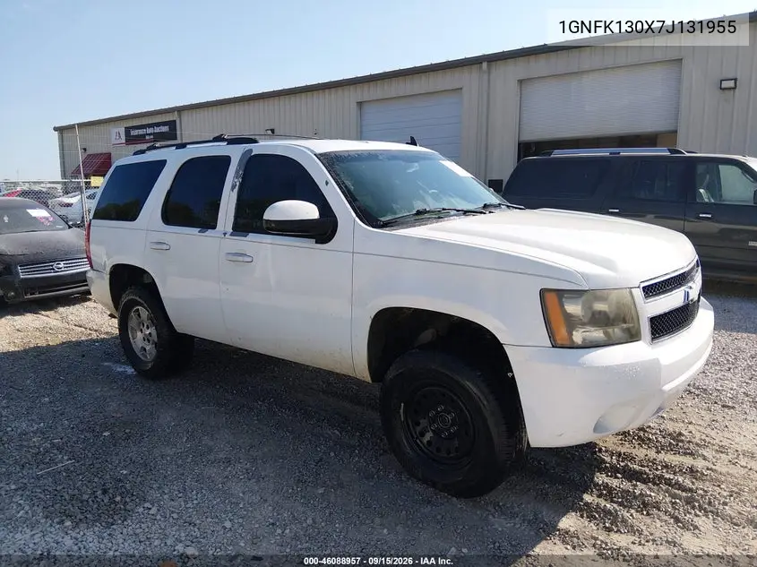 CHEVROLET TAHOE 2007, VIN 1GNFK130X7J131955