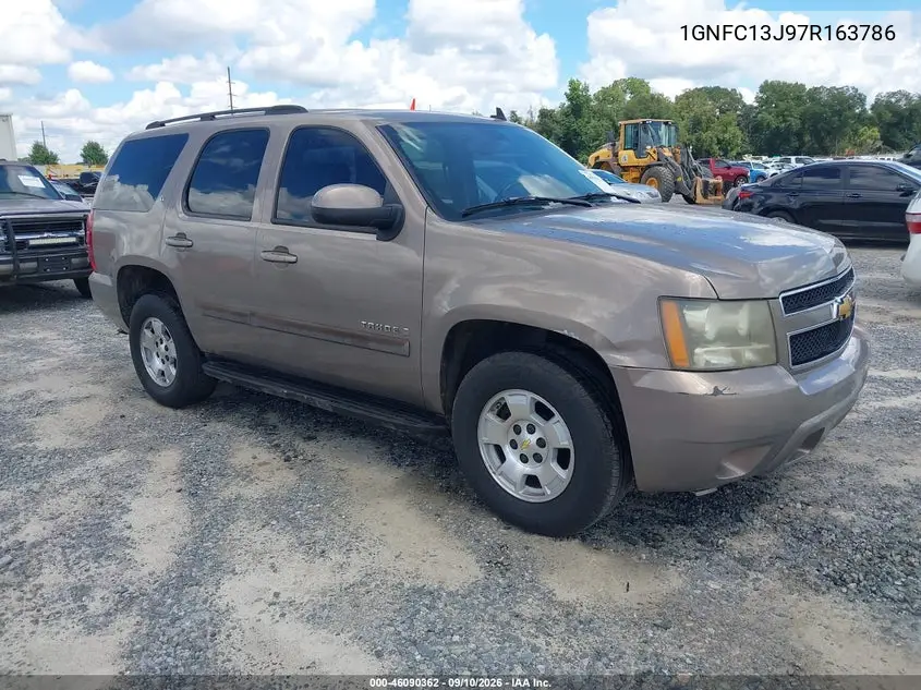 CHEVROLET TAHOE 2007, VIN 1GNFC13J97R163786