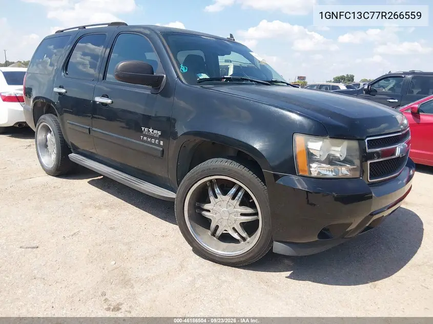 CHEVROLET TAHOE 2007, VIN 1GNFC13C77R266559