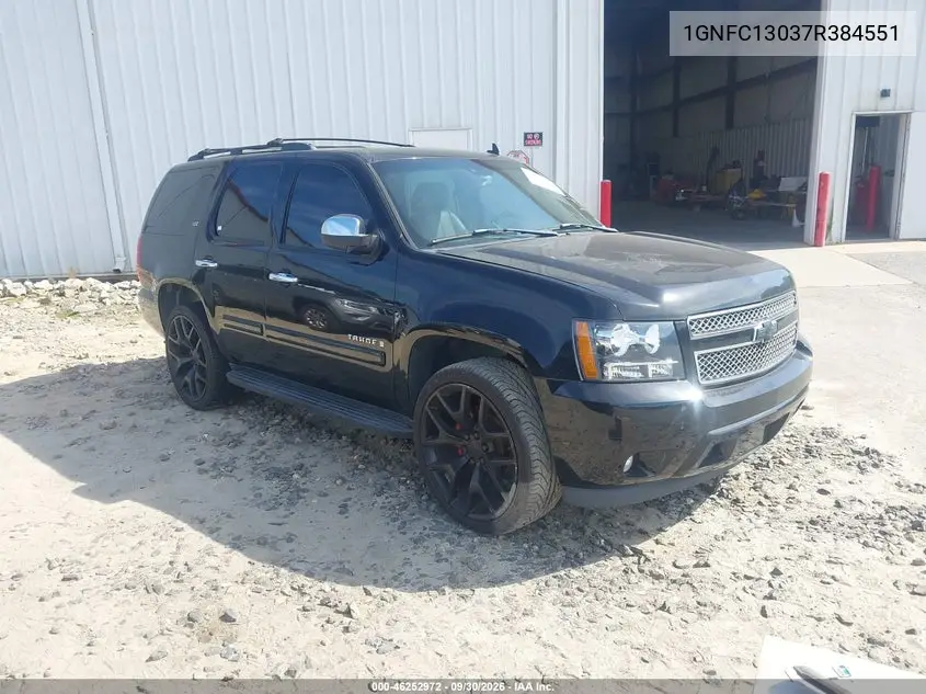CHEVROLET TAHOE 2007, VIN 1GNFC13037R384551