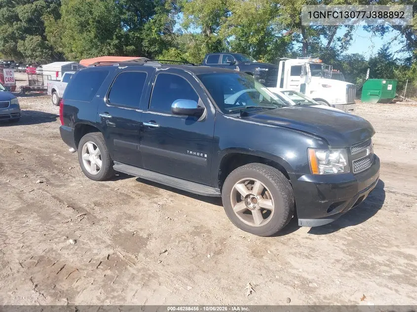 CHEVROLET TAHOE 2007, VIN 1GNFC13077J388892