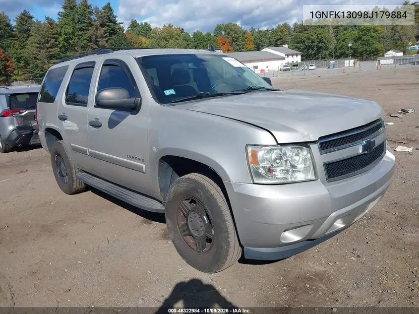 CHEVROLET TAHOE 2008, VIN 1GNFK13098J179884
