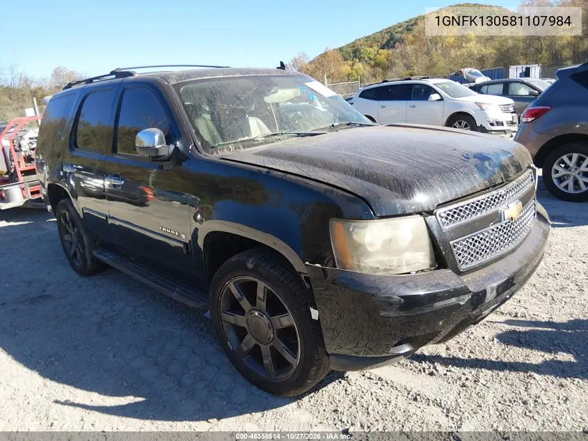 CHEVROLET TAHOE 2008, VIN 1GNFK130581107984