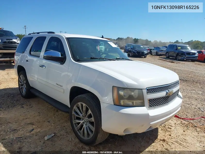 CHEVROLET TAHOE 2008, VIN 1GNFK13098R165226