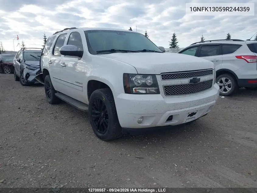 CHEVROLET TAHOE 2009, VIN 1GNFK13059R244359