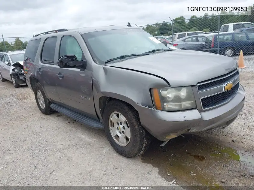 CHEVROLET TAHOE 2009, VIN 1GNFC13C89R139953