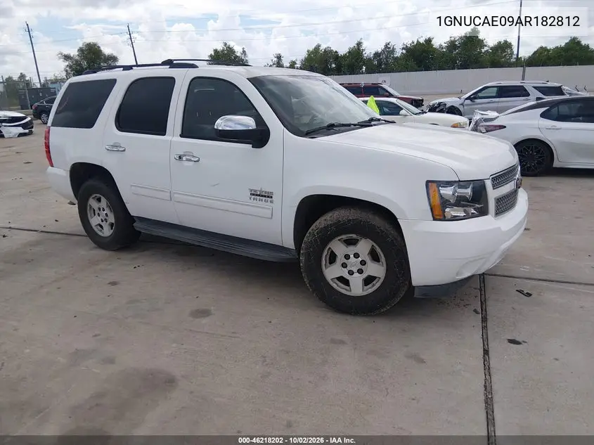 CHEVROLET TAHOE 2010, VIN 1GNUCAE09AR182812
