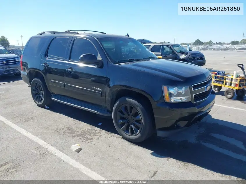 CHEVROLET TAHOE 2010, VIN 1GNUKBE06AR261850